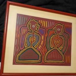 Abstract quilted art